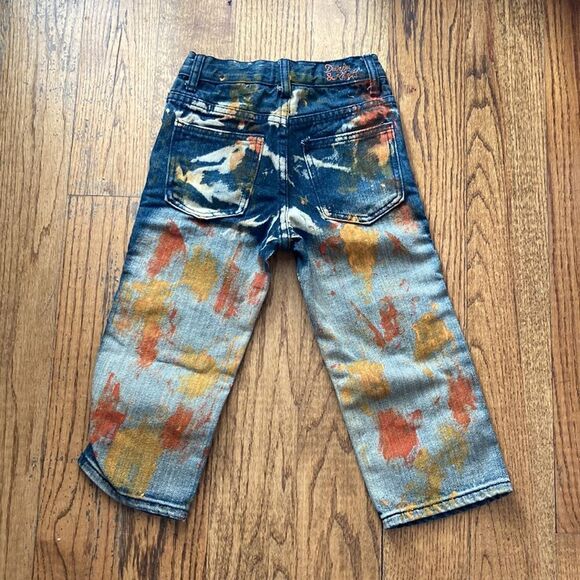 New Denim & Rivets Brush Painted Distressed Boys Jeans Size 4T - Picture 2 of 10